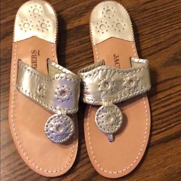 Jack Rogers Shoes - Jack Rogers platinum size 7.5 sandals